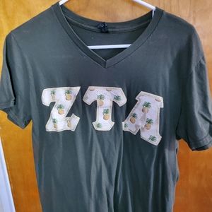 Zeta Tau Alpha Pineapple Letters